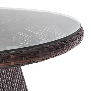 Bistroset Paradise Lounge II (3-teilig) Polyrattan Braun