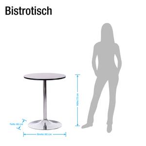 Bistrotisch Julio Rund - Schwarz