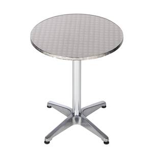 Table de bistrot Julius Aluminium/Acier inoxydable