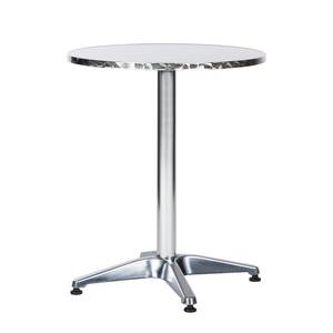 Table de bistrot Julius Aluminium/Acier inoxydable