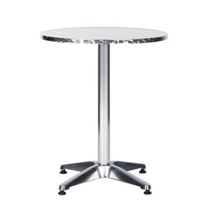 Table de bistrot Julius Aluminium/Acier inoxydable