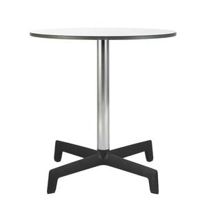 Table de bar Sputnik I HPL Blanc / Matériau synthétique noir - Dimensions : diamètre 80 cm