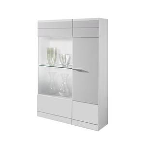 Highboard Carero (2er-Set) Hochglanz Weiß