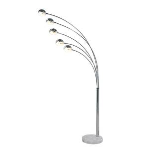 Lampadaire arc Five Fingers Chrome / Marbre