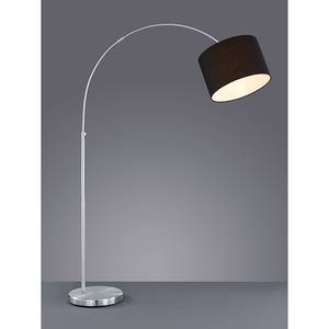 Lampe arquée Nickel 1 ampoule Marron