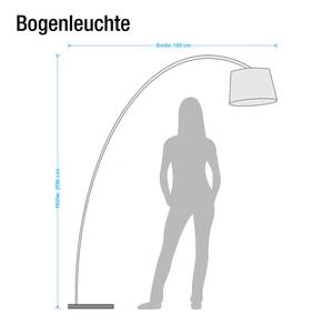 Bogenleuchte Stockholm II Metall/Stoff - 1-flammig