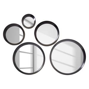 Spiegel Stylo (5-teilig) Kunststoff / Glas - Schwarz