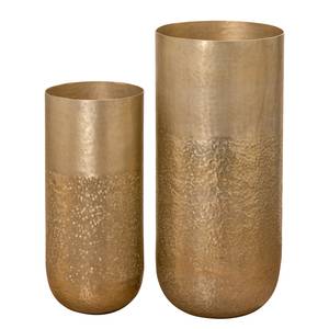 Vazen Nekita (2-delige set) aluminium - goudkleurig