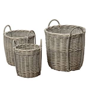 Corbeilles Autun (lot de 3) Osier - Beige