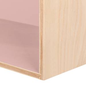 Etagère suspendue cubique Mika lot 3 Bouleau / Mauve