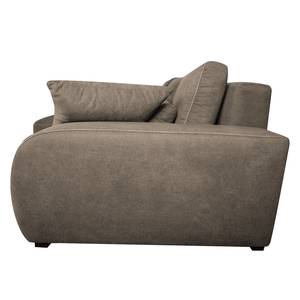 Boxspring-Ecksofa Comox Webstoff Muskat - Longchair davorstehend links