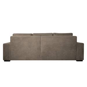 Boxspring-Ecksofa Comox Webstoff Muskat - Longchair davorstehend rechts