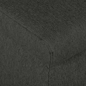 Canapé d'angle boxspring Donhill II Tissu - Anthracite - Méridienne courte à gauche (vue de face)