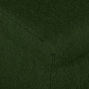 Boxspring-hoekbank Donhill II geweven stof - Groen - Longchair vooraanzicht rechts