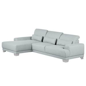 Boxspring-Ecksofa Paladine Webstoff Granit - Longchair davorstehend links