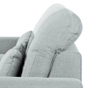 Boxspring-Ecksofa Paladine Webstoff Granit - Longchair davorstehend rechts