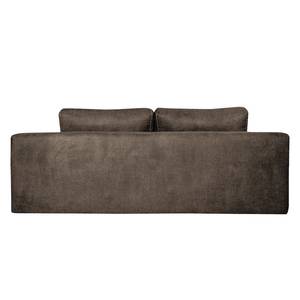 Boxspring-Schlafsofa Dawson Webstoff Dunkelbraun