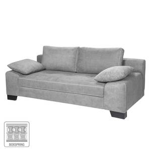 Boxspring-Schlafsofa Dawson Webstoff Grau