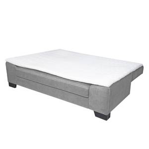 Boxspring-Schlafsofa Dawson Webstoff Grau