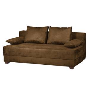 Clic-clac boxspring Dingo Aspect cuir vieilli - Marron