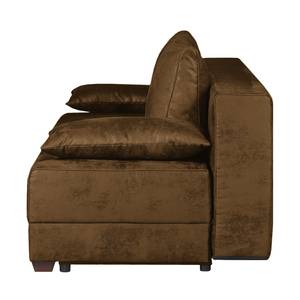 Clic-clac boxspring Dingo Aspect cuir vieilli - Marron