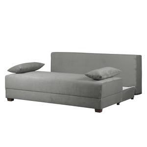 Boxspring-Schlafsofa Dingo II Cord Lichtgrau