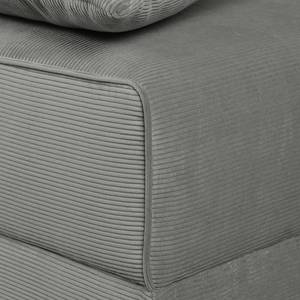 Boxspring-Schlafsofa Dingo II Cord Lichtgrau