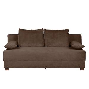 Boxspring-Schlafsofa Dingo II Cord Schokolade/ Braun