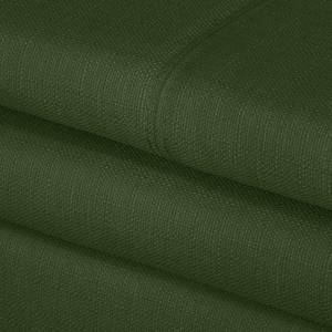 Boxspring-slaapbank Goodlow structuurstof - Geweven stof Polia: Antiek groen - Met slaapfunctie