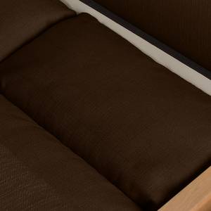 Boxspring-Schlafsofa Goodlow Webstoff Polia: Braun - Mit Schlaffunktion