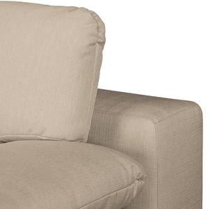 Boxspring-Schlafsofa Goodlow Webstoff Polia: Cappuccino - Mit Schlaffunktion