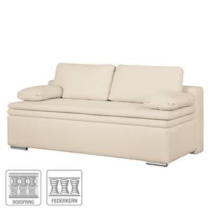 Boxspring-Schlafsofa Goodlow Webstoff Polia: Kaschmir - Mit Schlaffunktion