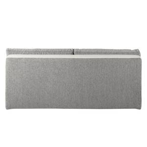 Boxspring Schlafsofa Luvia Kunstleder/Strukturstoff - Weiß / Hellgrau