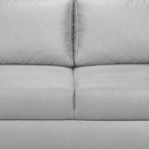 Boxspring-Schlafsofa Mandeville Antiklederlook - Platin