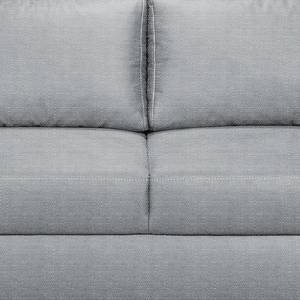 Boxspring-Schlafsofa Mandeville Strukturstoff - Platin