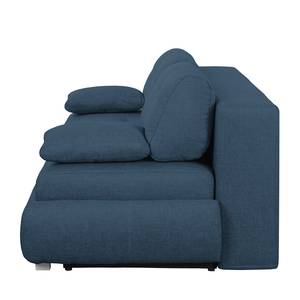 Boxspring-Schlafsofa Manton Webstoff Blau