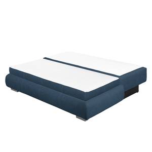 Boxspring-Schlafsofa Manton Webstoff Blau