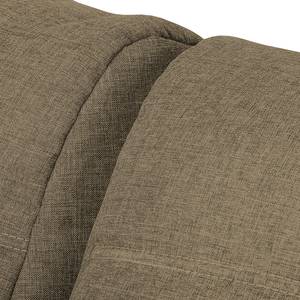 Boxspring-Schlafsofa Manton Webstoff Hellbraun