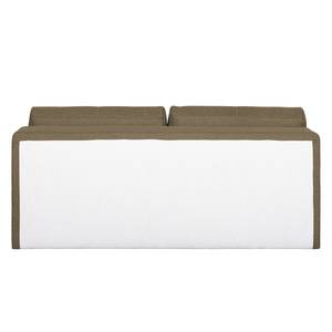 Boxspring-Schlafsofa Manton Webstoff Hellbraun