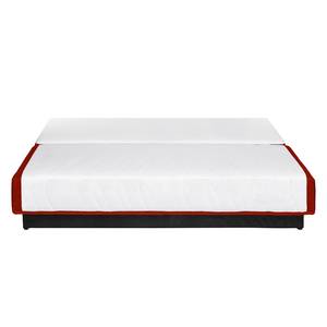 Boxspring-Schlafsofa Manton Webstoff Rot