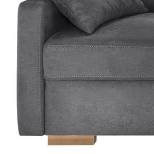 Canapé convertible boxspring Runcorn Aspect cuir vieilli - Graphite