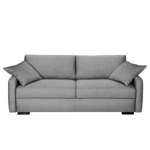 Boxspring-Schlafsofa Runcorn Webstoff - Platin