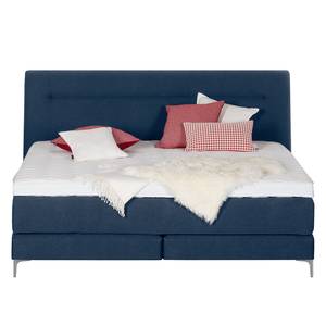 Lit boxspring Almade Tissu - Bleu foncé - 160 x 200cm