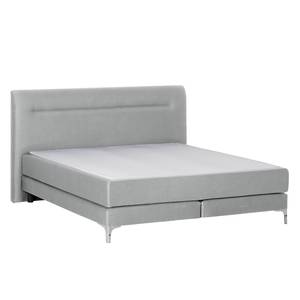 Lit boxspring Almade Tissu - Gris clair - 180 x 200cm