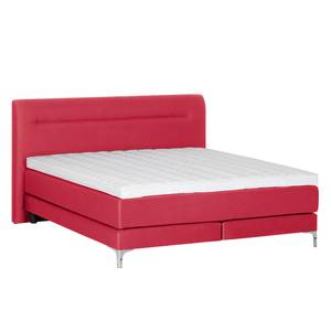 Boxspringbett Almade Webstoff - Rot - 160 x 200cm