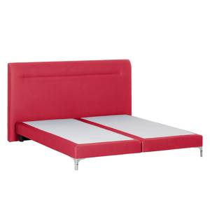 Boxspring Almade geweven stof - Rood - 160 x 200cm