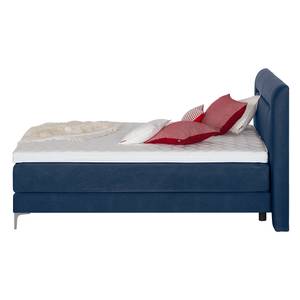 Lit boxspring Almade Tissu - Bleu foncé - 180 x 200cm