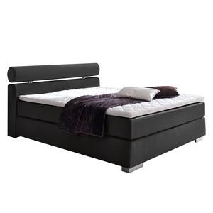 Boxspringbett Anello Kunstleder Schwarz - 140 x 200cm - H2