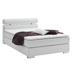 Boxspringbett Anello Kunstleder Kunstleder - Weiß - 160 x 200cm - H3