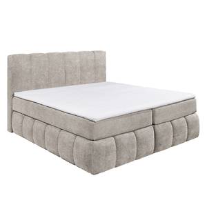 Boxspringbett Arville Microvelours - inkl. Topper - Beige